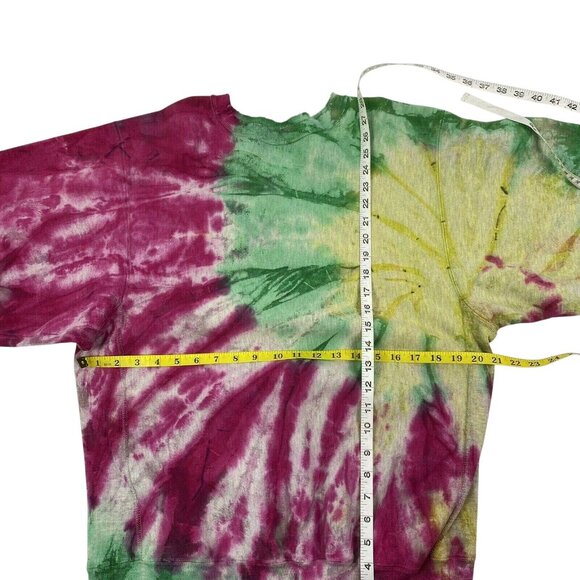 Champion Reverse Weave University Massachusetts Tie Dye Sweatshirt Womens XL - Picture 3 of 5